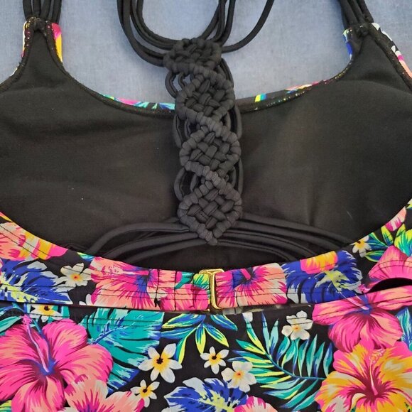 Arizona Pink Floral Swim Tankini Small - Picture 6 of 11